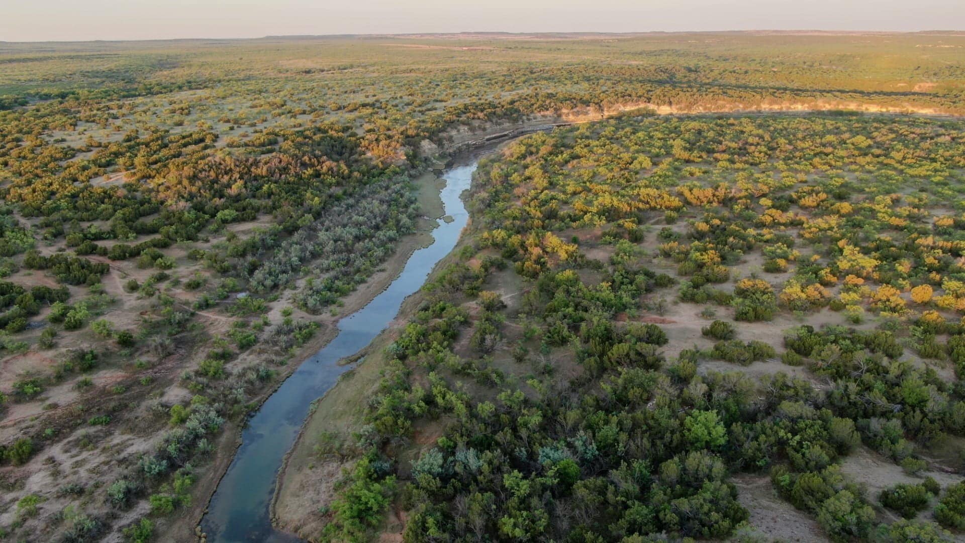 Overview of 39,500 acre hunting land in King County, Texas